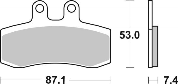 Bremsbelag SBS 681HF Street Ceramic