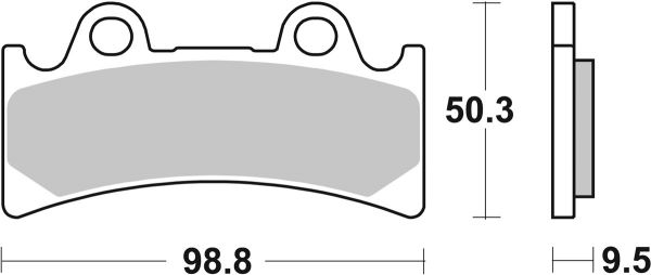 Bremsbelag SBS 683HS Streetexcel Sintermetall