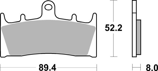 Racing Bremsbelag SBS 686 DC Dual Carbon