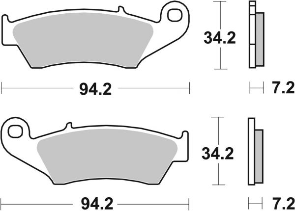Bremsbelag SBS 694HF Street Ceramic