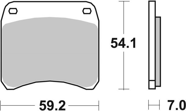 Bremsbelag SBS 698HF Street Ceramic