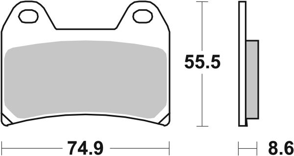 Racing Bremsbelag SBS 706 DS-1 Dual Sinter giftiger Biss Racing Bremsbelag SBS 706 DS-1 Dual Sinter giftiger Biss