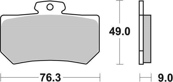 Racing Bremsbelag SBS 720RQ Carbon Tech