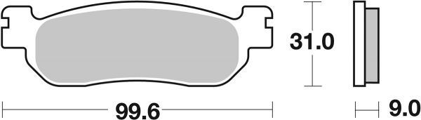 Bremsbelag SBS 728LS Street Sintermetall