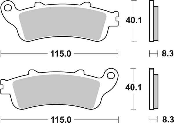 Bremsbelag SBS 736HF Street Ceramic