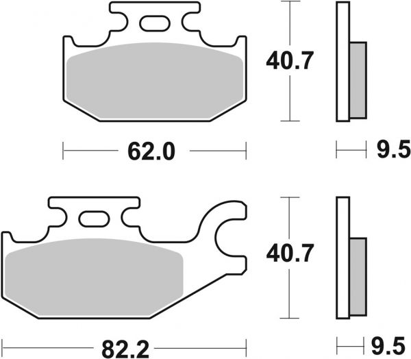 Bremsbelag SBS 754HF Street Ceramic