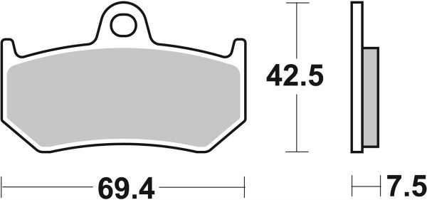 Bremsbelag SBS 763LS Street Sintermetall