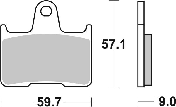 Racing Bremsbelag SBS 765RQ Carbon Tech