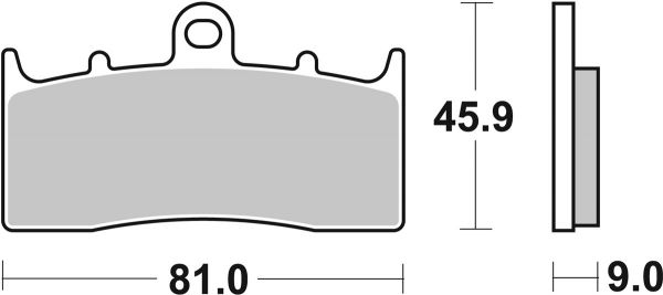 Bremsbelag SBS 778HF Street Ceramic