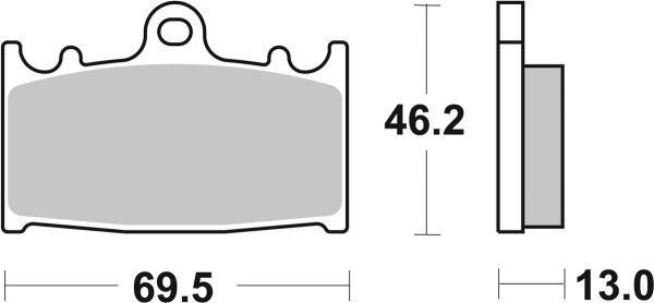 Bremsbelag SBS 789LS Street Sintermetall