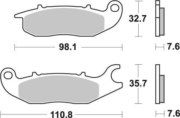 Bremsbelag SBS 797HF Street Ceramic