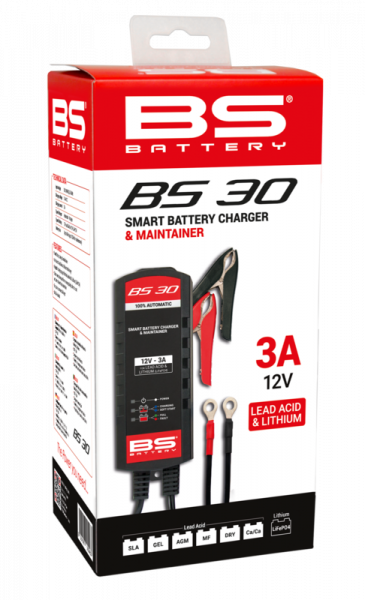 BS BATTERY BS30 Intelligentes Batterie-Ladegerät - 12V 3A