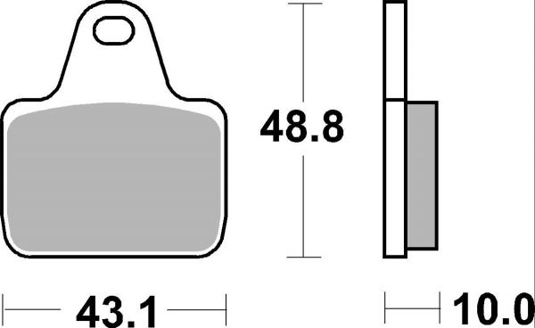 Racing Bremsbelag SBS 805 DC Dual Carbon