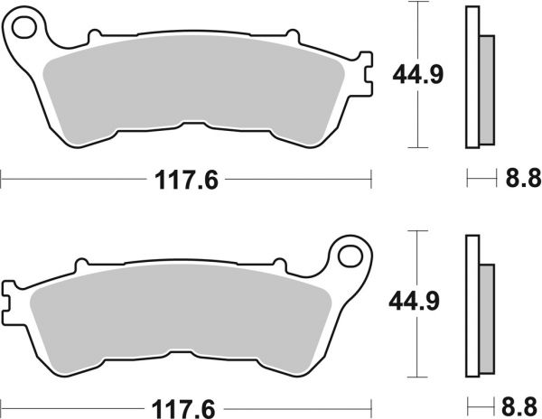 Bremsbelag SBS 828HF Street Ceramic