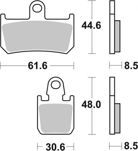 Racing Bremsbelag SBS 839 DS-1 Dual Sinter giftiger Biss