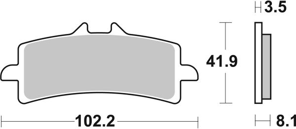 Racing Bremsbelag SBS 841 DS-2 Dual Sinter weicher Biss
