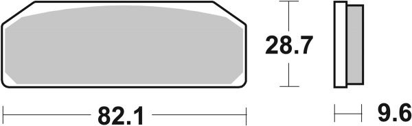 Racing Bremsbelag SBS 845 DS-1 Dual Sinter giftiger Biss