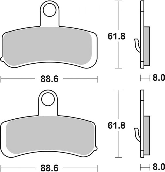 Bremsbelag SBS 853H.HF Street Ceramic
