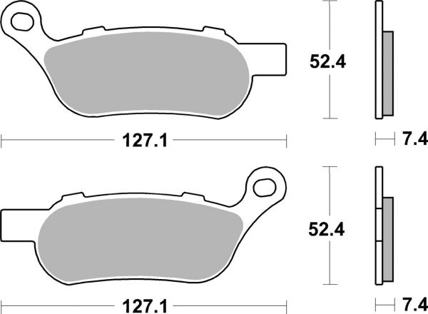 Bremsbelag SBS 854H.HF Street High Power Ceramic
