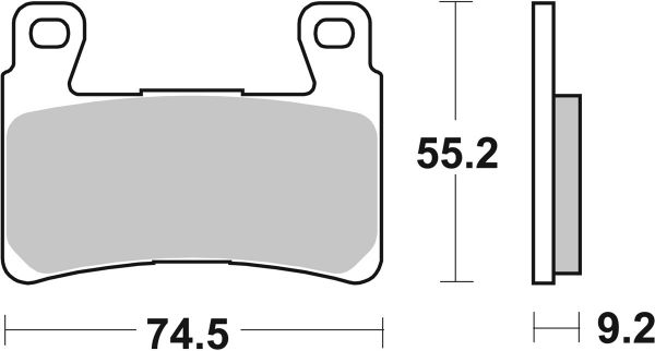 Bremsbelag SBS 860H.HF Street Ceramic