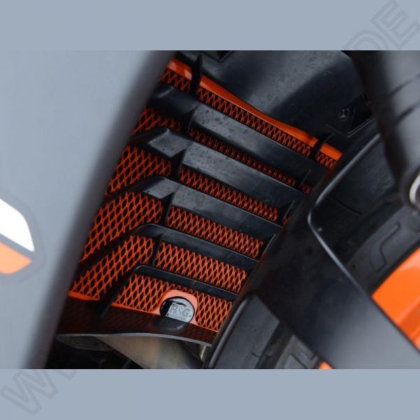 KTM RC 125 200 und 390 ab 2014 R&G Kühlergitter Wasserkühler schwarz silber oder orange water radiator grilles black silver orange