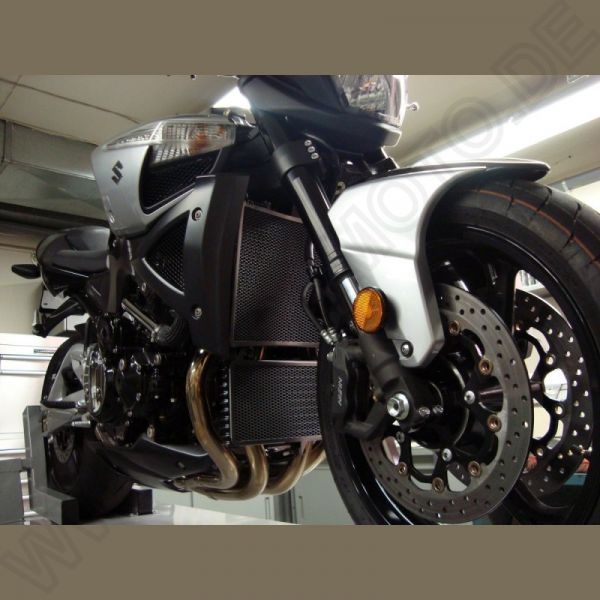 Suzuki B-King ab 2008 R&G Racing Kühler und Ölkühler Schutz Set schwarz oder silber radiator and oil cooler protection set black or silver