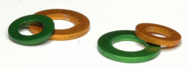 Aluminium Unterlegscheiben Sonderfarben DIN 125 washers specialcolors