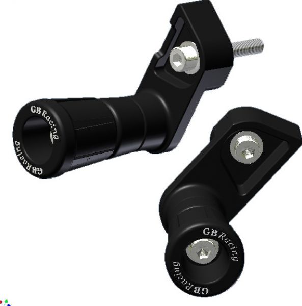 GBRacing Yamaha YZF R1 2007 bis 2008 RN19 GB Racing Rahmenschoner crash mushrooms