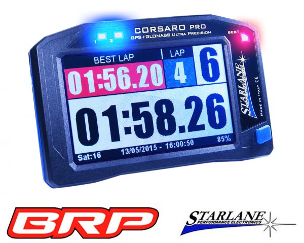 Starlane Laptimer CORSARO PRO mit 10 Hz dreifach GPS with 10 Hz triple GPS