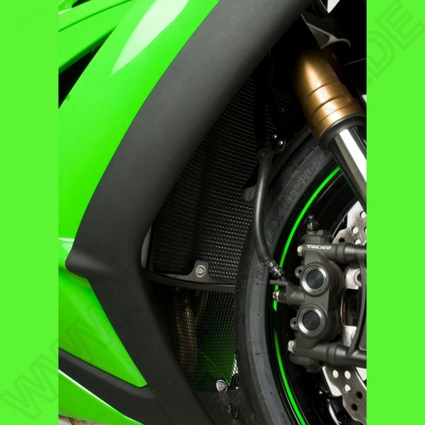 R&G Racing Kühlergitter Wasserkühler Kawasaki ZX-6 R 2007-2012  schwarz oder silber water radiator grilles black or silver