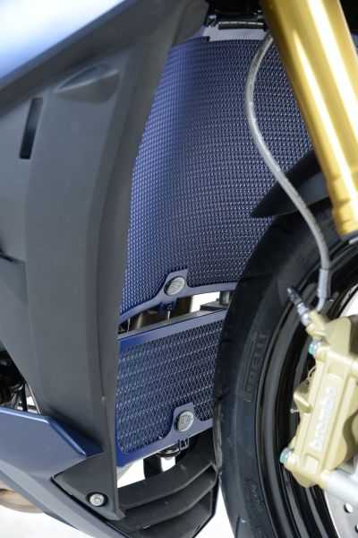 BMW S 1000 RR und HP4 R&G Kühlergitter Dunkelblau Ölkühler radiator grille oil cool Dark Blue