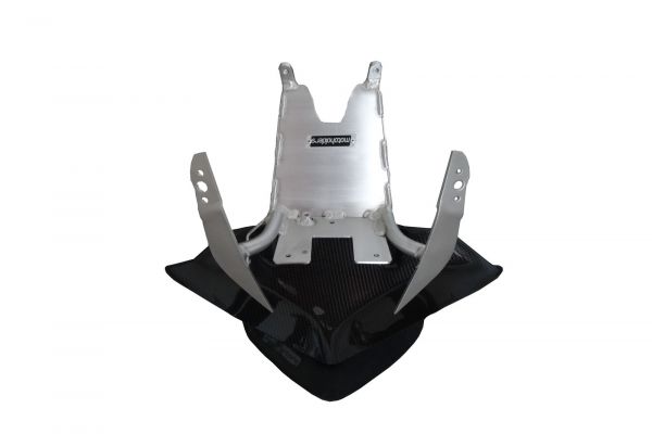 Ducati Panigale V4 ab 2018 Motoholders Alu Verkleidungshalter Racing mit CRC Luftrohr für Serieninstrumente fairing holder with airduct CRC