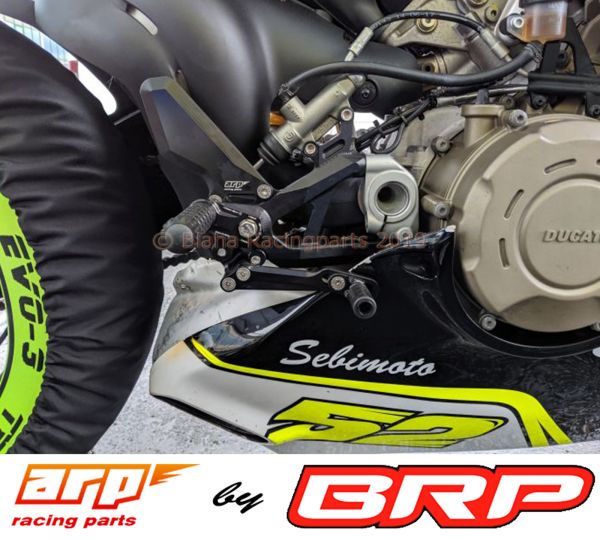 ARP Fussrastenanlage foot rest Panigale V4 links