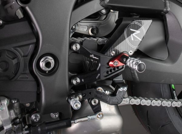 Lightech Fußrastenanlage Standard Kawasaki ZX-10 R / RR 2021- mit klappbaren Rasten  mit ABE