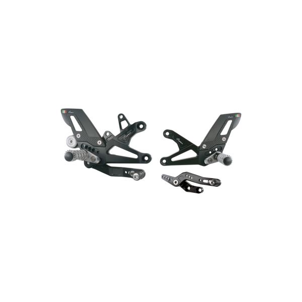 Lightech Fussrastenanlage Triumph Daytona 675 / 765 2013-2021 / Street Triple 765 S / R / RS 2017- mit klappbaren Rasten und ABE
