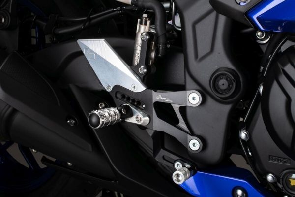 Lightech Fußrastenanlage Reverse Yamaha YZF-R3 2015- mit klappbaren Rasten