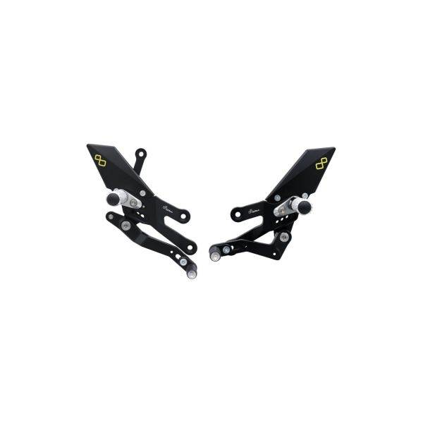 Lightech Fußrastenanlage Yamaha R7 2022- mit klappbaren Rasten [AFFTRYA018W]