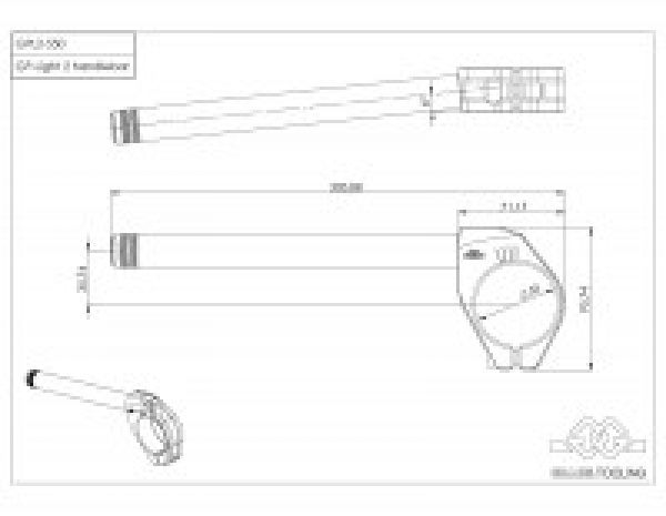 Gilles Lenker Satz GPL2 55mm Handlerbars Stummellenker schwarz