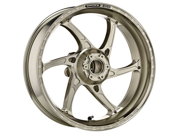 OZ Gass RS-A Aluminium hinten in titanfarben für Kawasaki ZX10R Ninja, 2011-2024, ZX10R Ninja SE, 2018-2019 und ZX10RR Ninja, 2016-2019