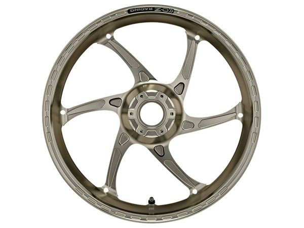 OZ Gass RS-A Aluminium hinten in titanfarben für Kawasaki ZX10R Ninja, 2011-2024, ZX10R Ninja SE, 2018-2019 und ZX10RR Ninja, 2016-2019