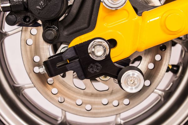 Gilles AXB Kettenspanner mit Aufnahmen für Montageständer für Honda Monkey 125 Modelljahr 2018-