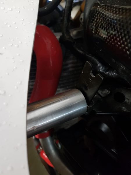 Triumph Moto2 Replica Sebimoto linker Seiten-Verkleidungshalter Alu