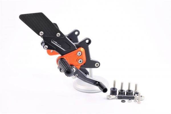 MG Biketec Fussrastenanlage mit ABE für KTM 1290 Superduke 2014 - 2016