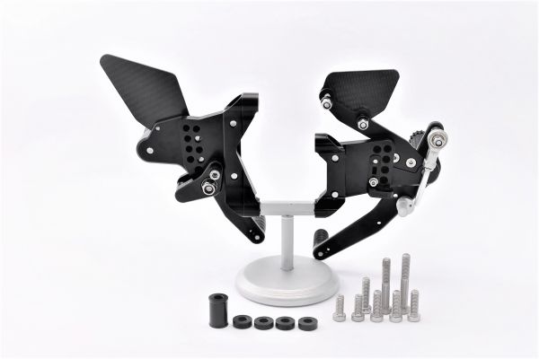 MG BIKETEC Sportfussrastenanlage / Rastenanlage / Fußrastenanlage mit ABE, gültig in D - A - CH für Ducati 959  Panigale V2 ab 2016-2019