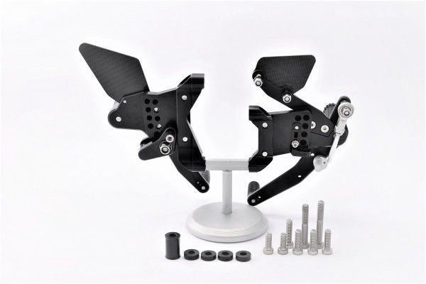 MG BIKETEC Rennsport-Fussrastenanlage / Rastenanlage / Fußrastenanlage ohne ABE für DUCATI PANIGALE V2 ab 2020