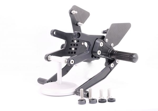 MG BIKETEC Sportfussrastenanlage / Rastenanlage / Fußrastenanlage mit ABE, gültig in D - A - CH für BMW S1000RR ab 2009-2011