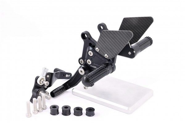 MG BIKETEC Sportfussrastenanlage / Rastenanlage / Fußrastenanlage mit ABE, gültig in D - A - CH für DUCATI 748 916 996 998