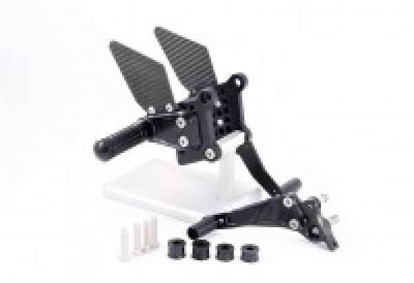 MG BIKETEC Sportfussrastenanlage / Rastenanlage / Fußrastenanlage mit ABE, gültig in D - A - CH für DUCATI 748 916 996 998