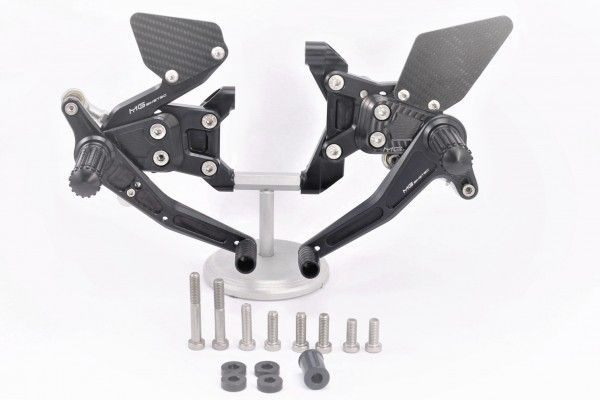 MG BIKETEC MG BIKETEC Rennsport-Fussrastenanlage / Rastenanlage / Fußrastenanlage mit Umkehrschaltung ohne ABE für DUCATI PANIGALE V2 ab 2020