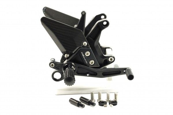 MG Biketec Rennsport-Fussrastenanlage ohne ABE für  KTM 1390 Super Duke R / EVO ab 2024